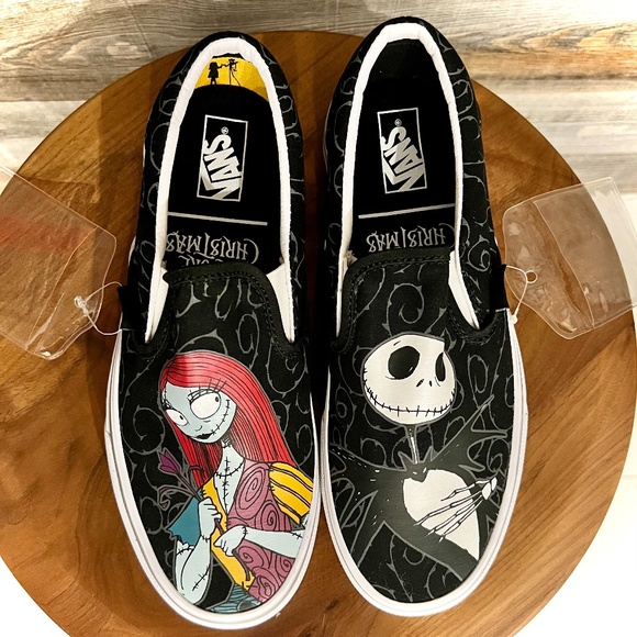 NWOT 🆕🎄VANS x Nightmare B4 Christmas Jack/Sally Slip-Ons W7|M5.5, New - Picture 3 of 15